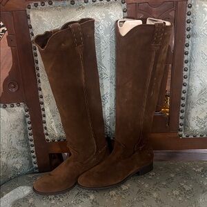 Frye Dark Brown Over the Knee Boots